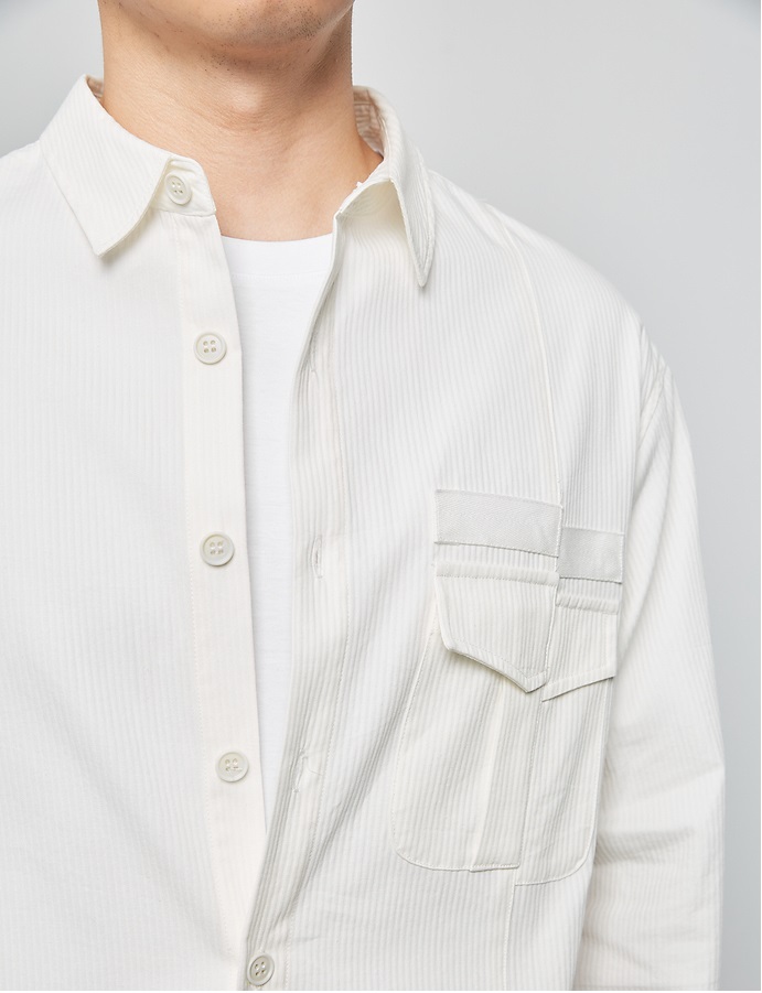 Davis corduroy separated pocket shirt